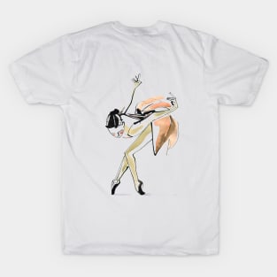 Ballerina Dance Drawing T-Shirt